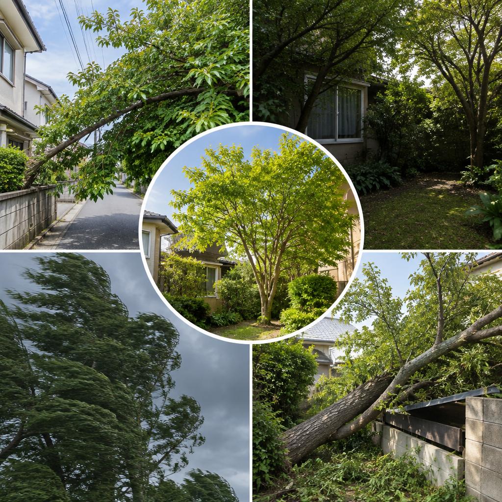 枝葉の広がり、日当たり、倒木の不安。気になるサインを見逃さない