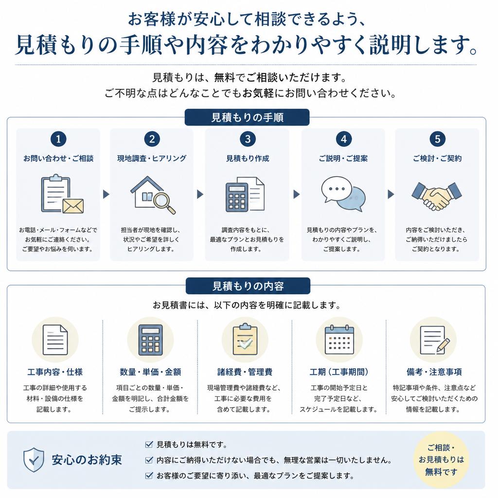 3. 無料見積もりの流れ