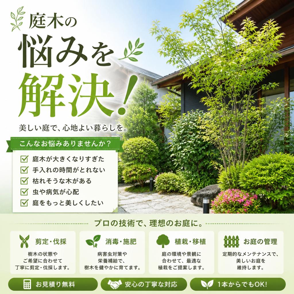 庭木の悩みを解決！おうちの御用聞き 家工房 大村桜馬場店